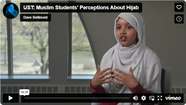 screengrab from video showing a youth student wearing a hijab