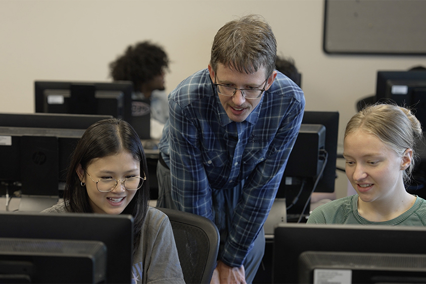 Dr. Sergey Berg with Data Science students