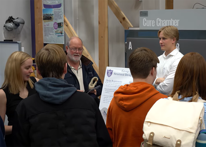 St. Thomas civil engineering seniors present their Senior Design capstone project.