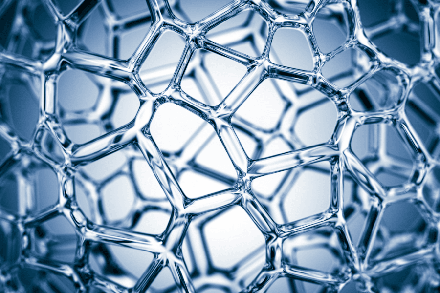 enlarged photo of nanofibers