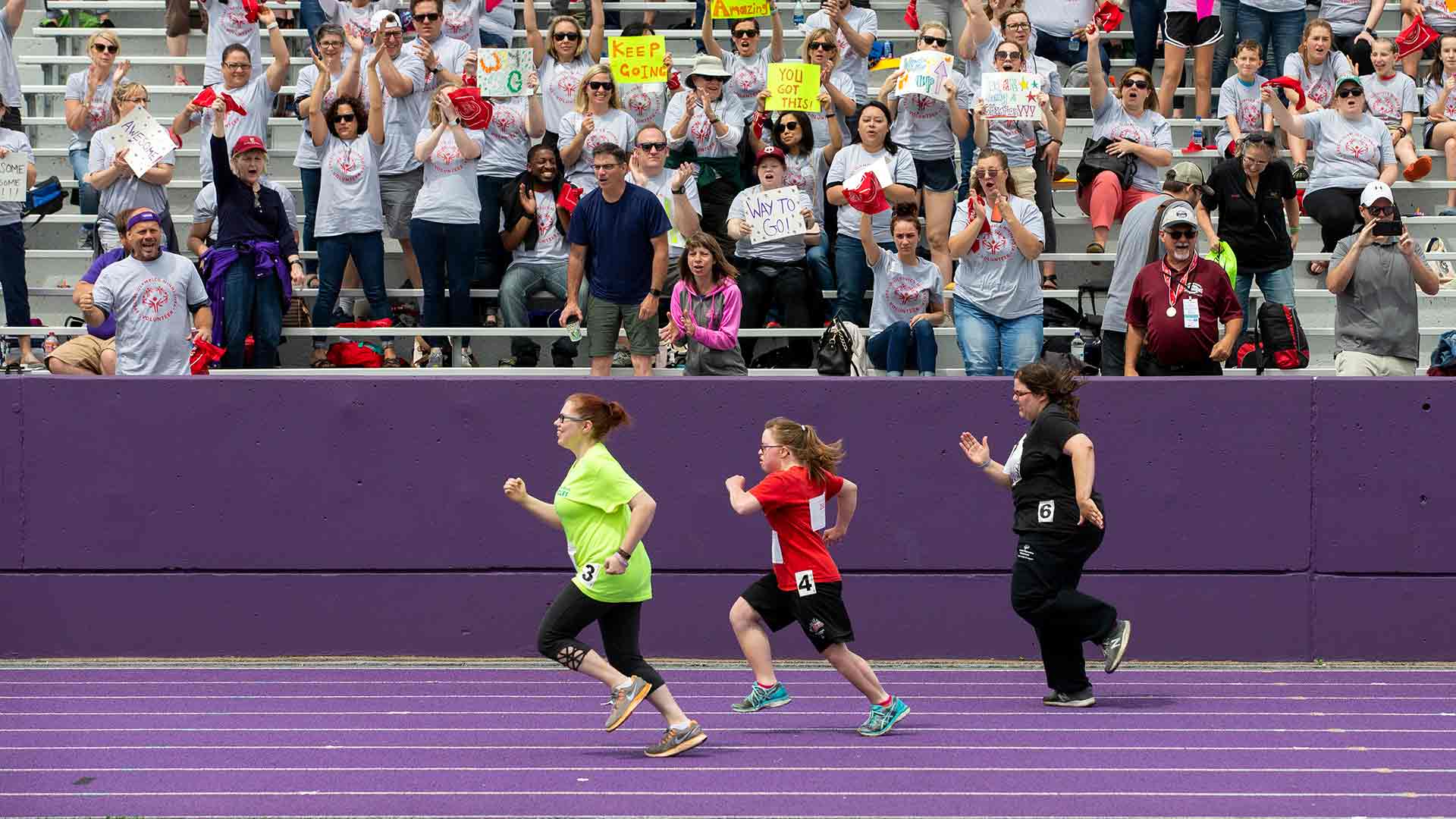 Special Olympics Participants at a Race