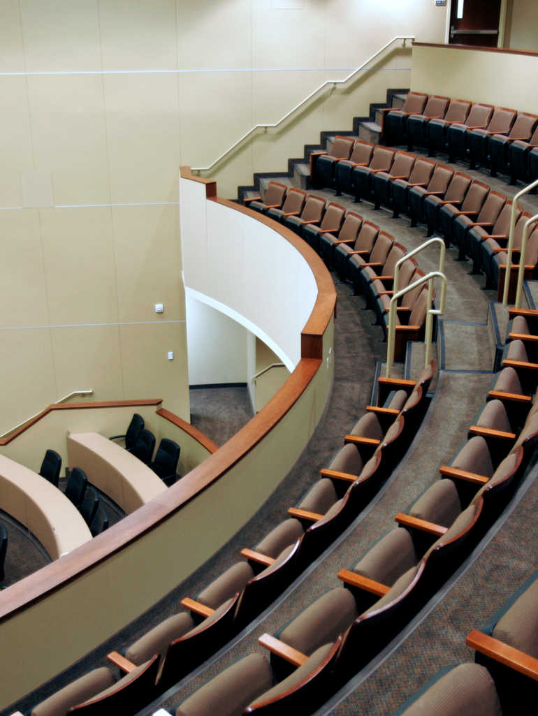View of the auditorium in Schulze Hall