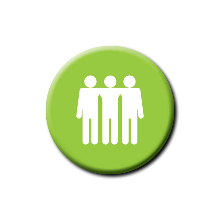 lime green icon indicating the theme Build Belonging and Promote Equity