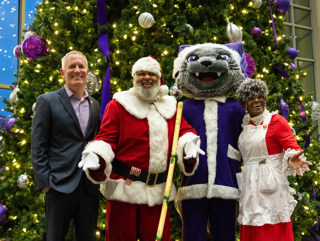 Holiday tree lighting ceremony