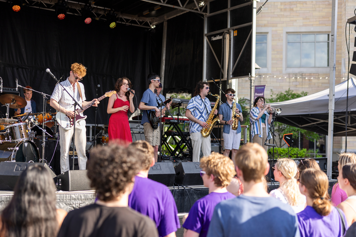 Band on stage