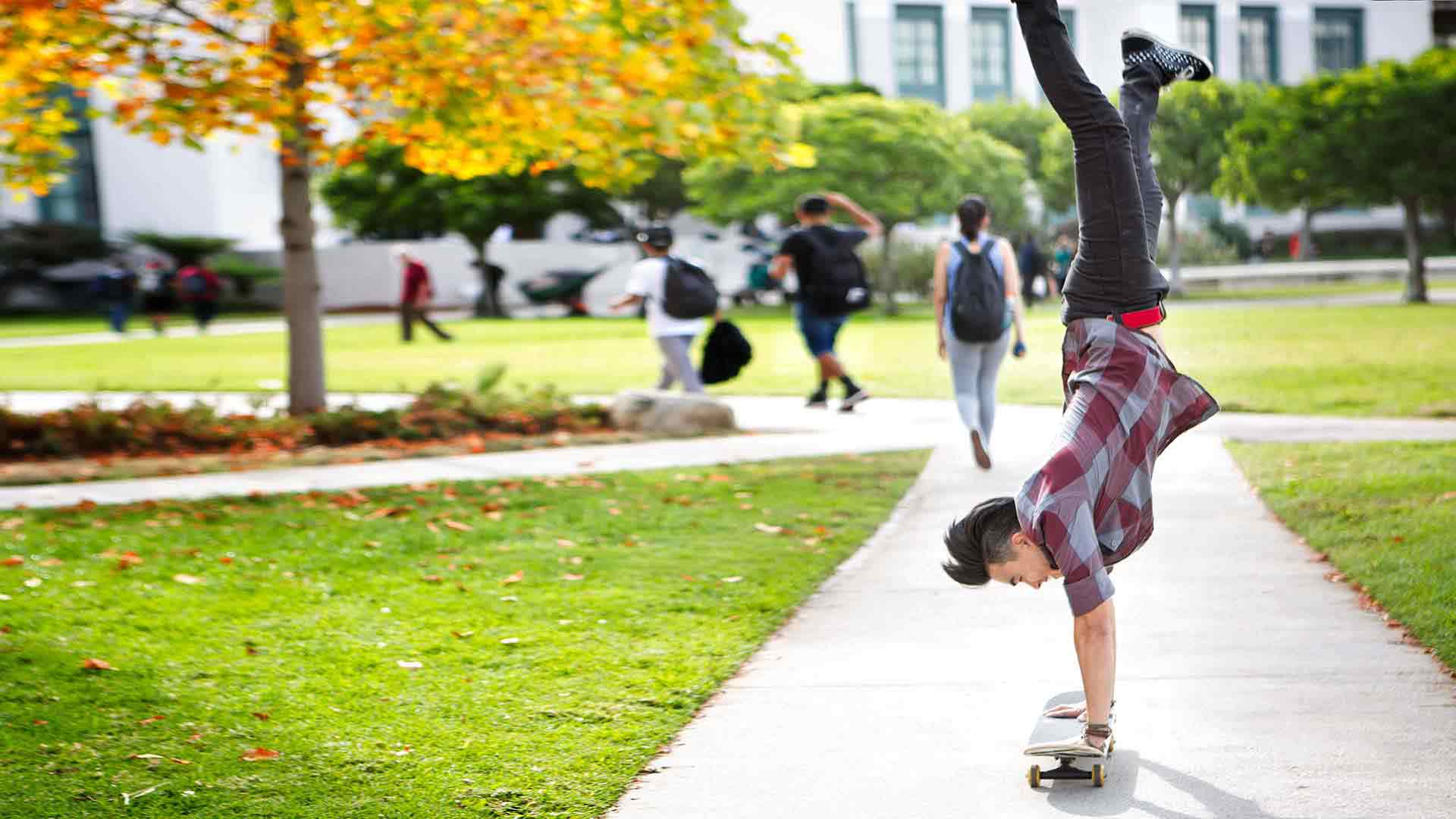 image of students outside