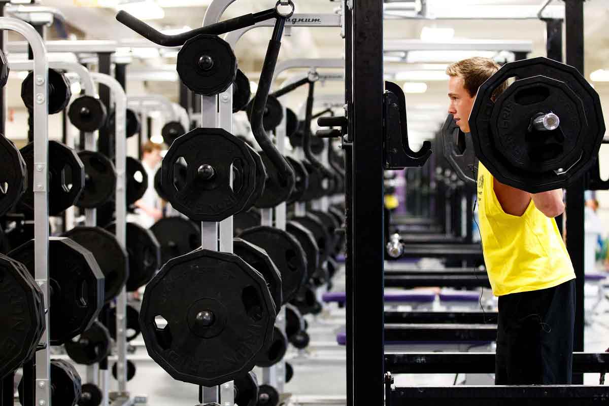 Weight room of the Anderson Athletic and Recreation Complex February 28, 2012.