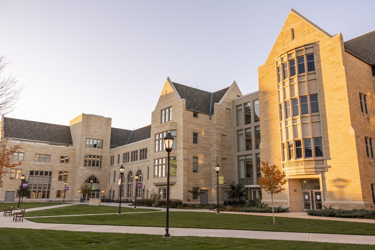 O'Shaughnessy Science Hall and Schoenecker Center buildings