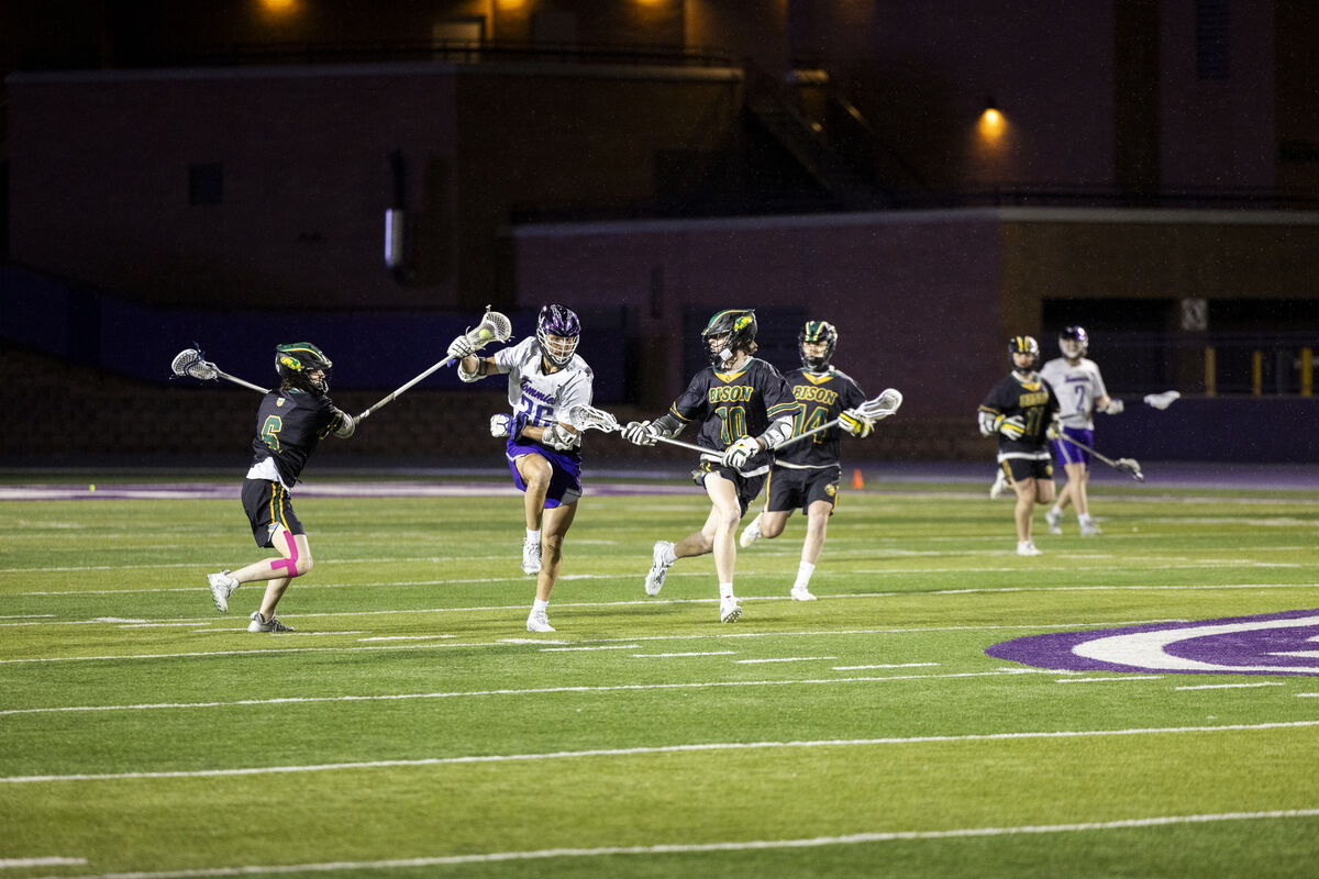 Lacrosse team playing
