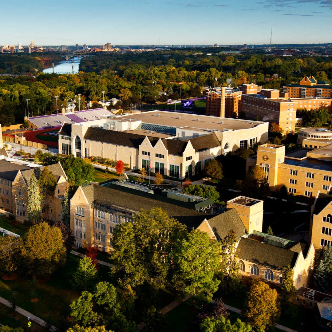 Aerial view of St. Paul campus