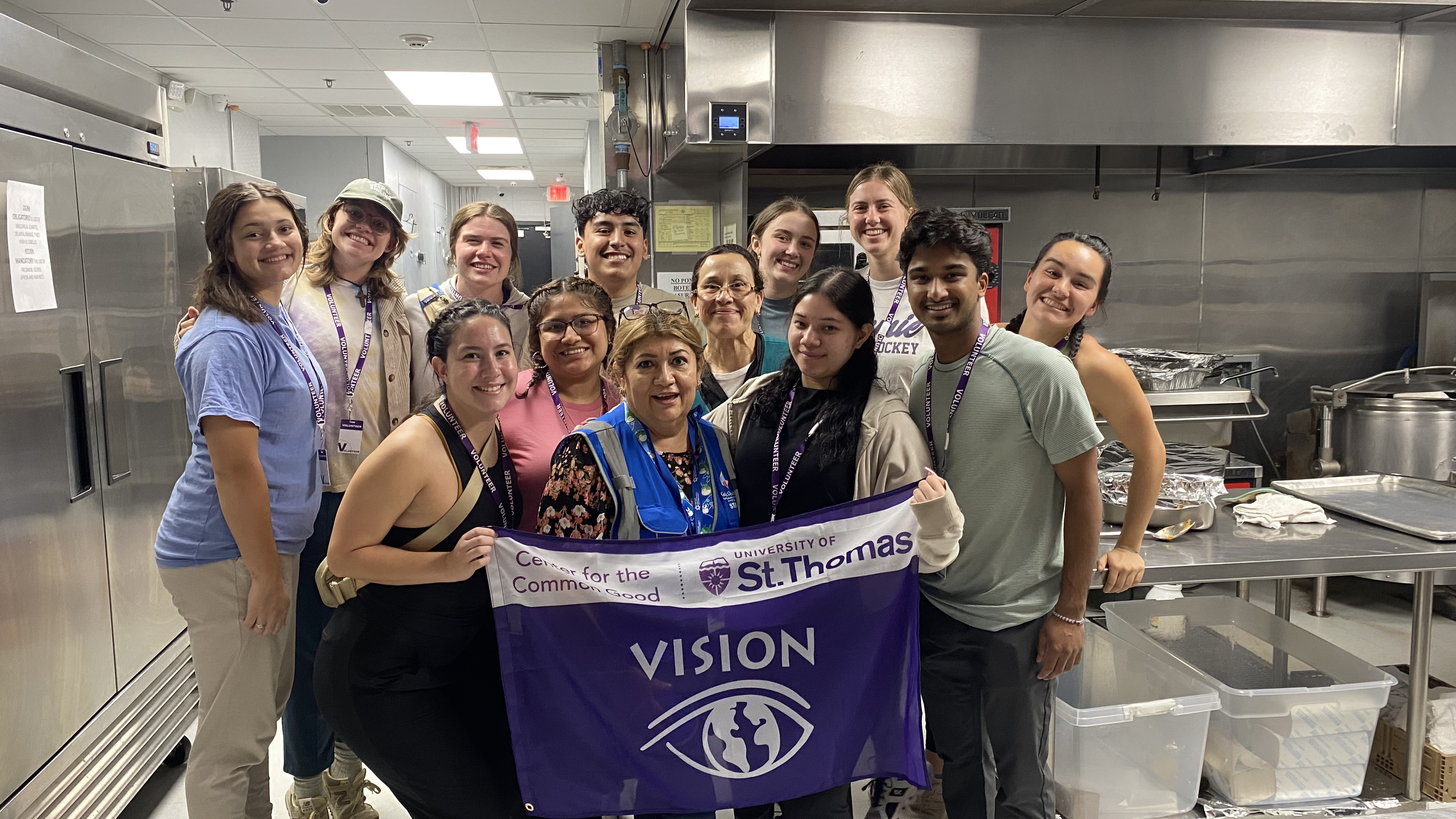 students in texas, volunteering